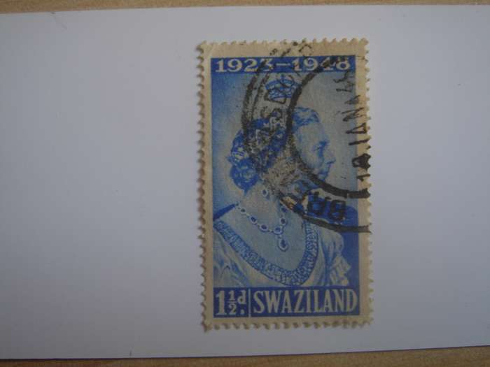 1948 Swaziland - Silver Wedding SG46 used, stamped