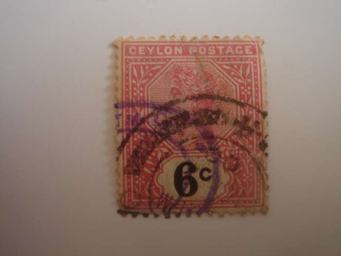 1886 Ceylon - Queen Victoria - SG259 used, stamped