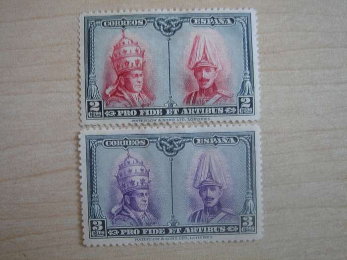 1928 Espana - Pope & King SG471,473 mint, hinged