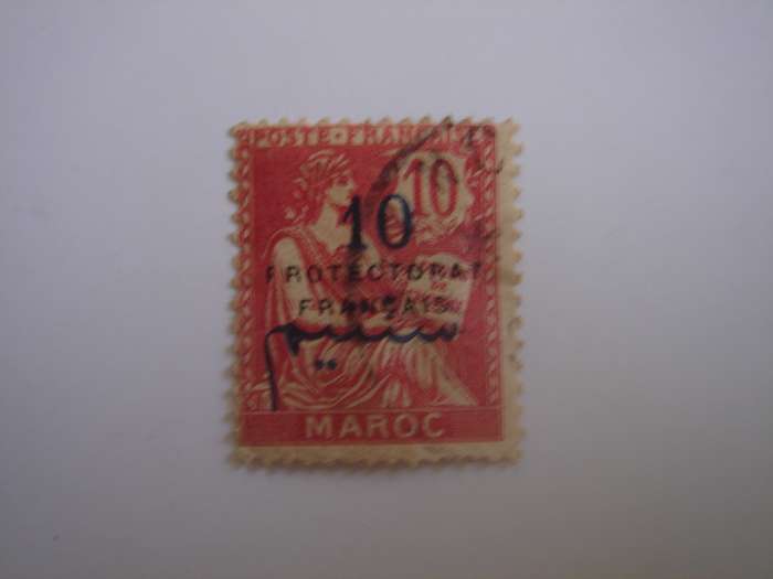 1915 French Morocco - Protectorat Francais optd SG64 used, stamped