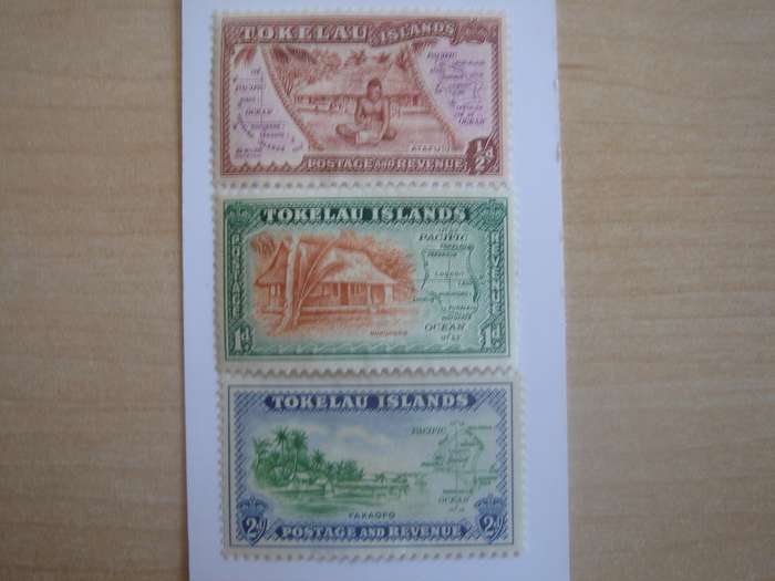 1948 Tokelau Islands - Local Scenes - SG1-3 unused, no gum