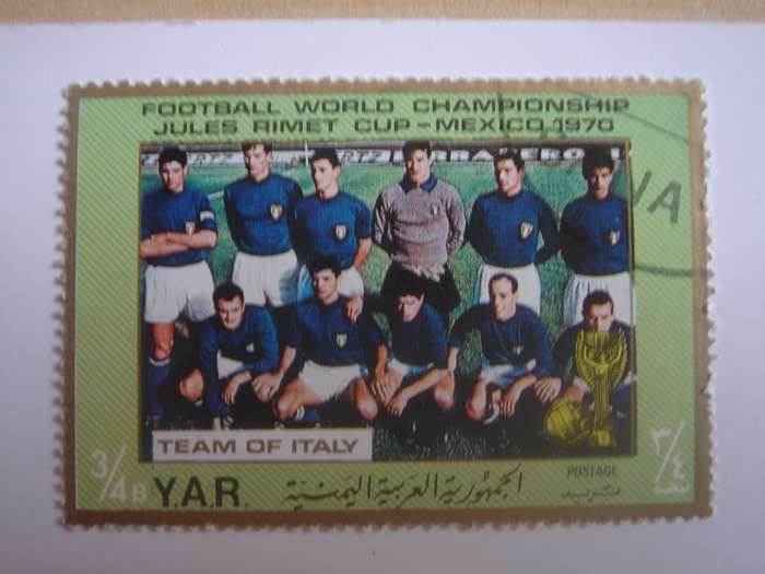 1970 Yemen - Football World Cup 3/4 B used, stamped