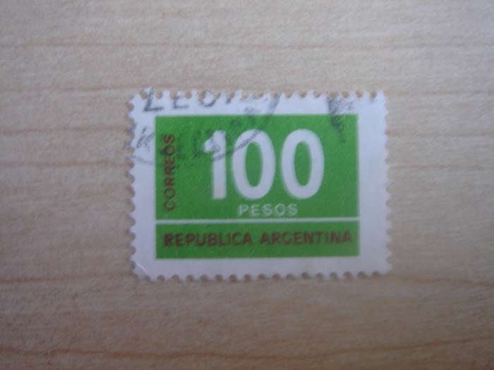 1976 Argentina - Numerals 100 - used, stamped