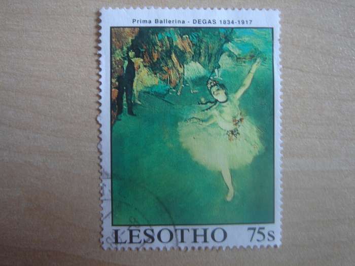1988 Lesotho - Degas Painting 75 S used, stamped