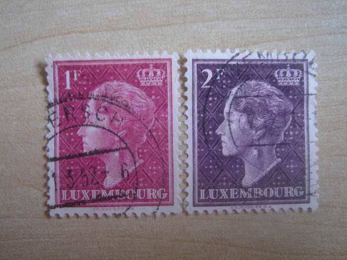 1948 Luxembourg - GD Charlotte - SG518,521 used, stamped