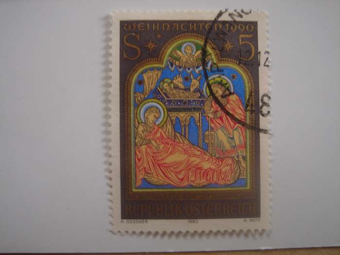 1990 Austria - Christmas 5 S used, stamped