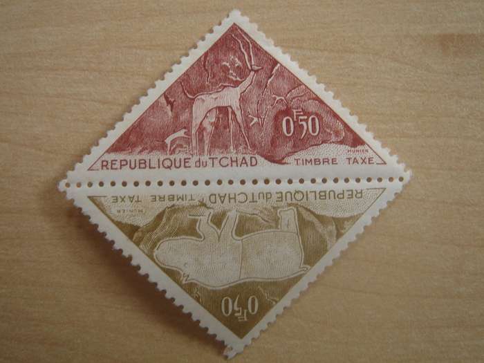 1931 Chad - Postage Due Stamps - SG D89-90 mint, hinged