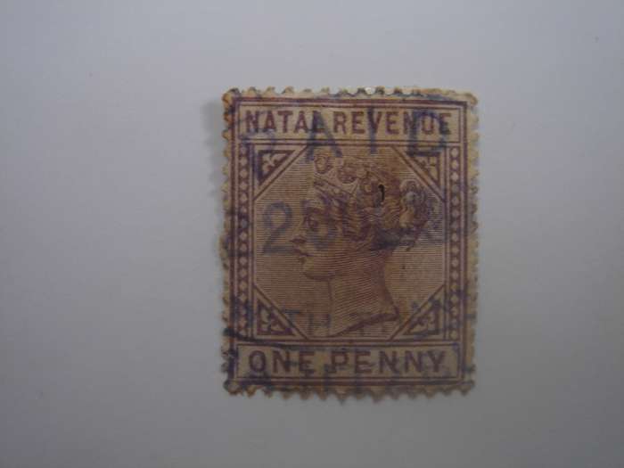 1884 Natal - Revenue Stamp 1 d lilac - used, stamped