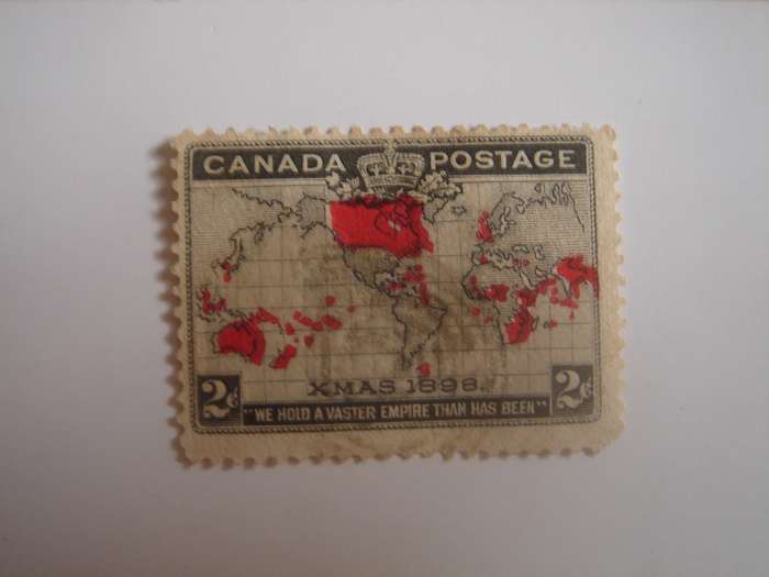 1898 Canada - Christmas 2 C grey - used, stamped