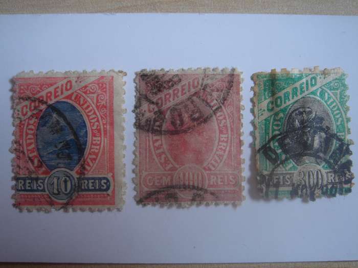 1894 Brazil - Correio SG124,129,239 used, stamped
