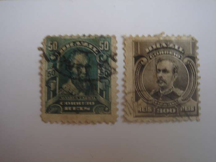 1906 Brazil - Portraits SG262,267 used, stamped