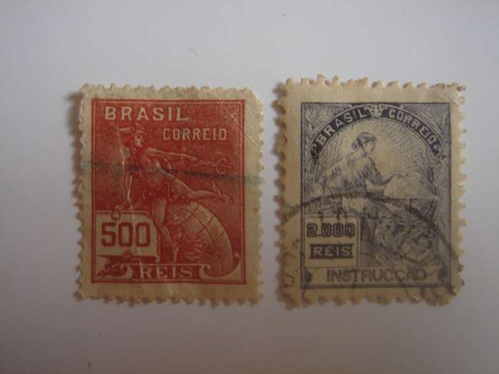 1920 Brazil - Industry etc. SG396,411 used, stamped