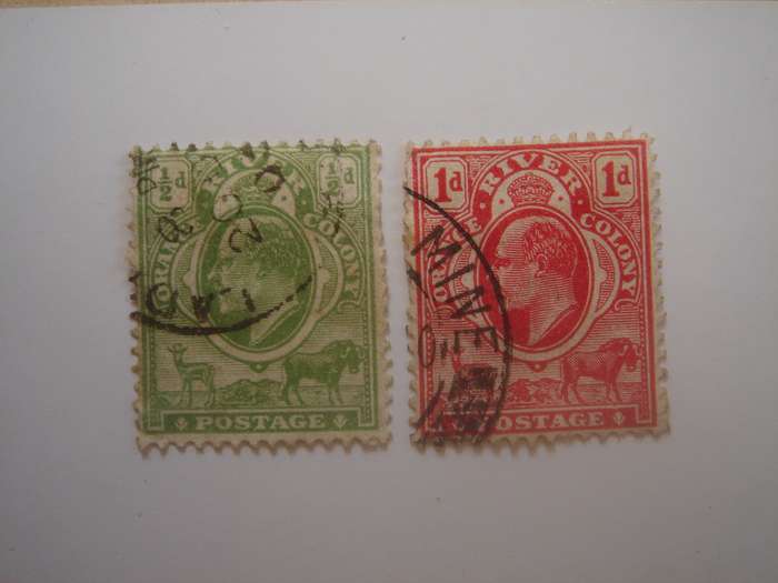 1903 Orange Free State - King Edward VII - SG139-140 used, stamped