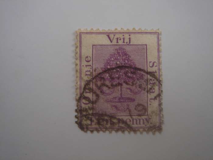 1868 Orange Free State - Orange Tree - SG68 used, stamped