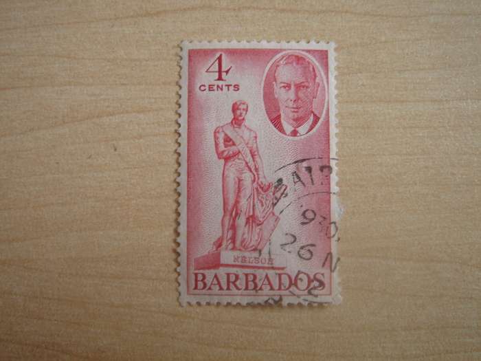 1950 Barbados - Nelson Statue - SG274 used, stamped