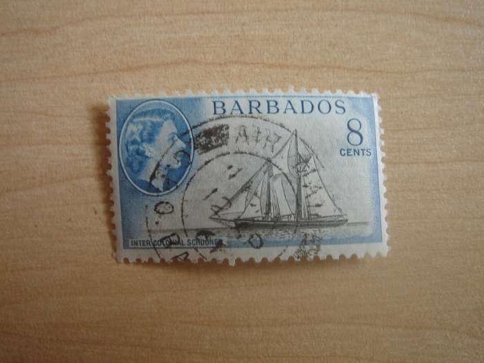 1953 Barbados - Schooner - SG295 used, stamped