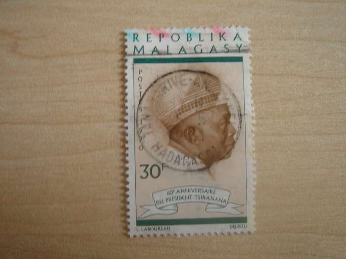 1970 Malagasy Republic - President Tsiranana SG189 used, stamped