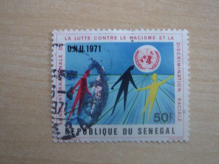 1971 Senegal - Racial Equality Year - SG456 used, stamped