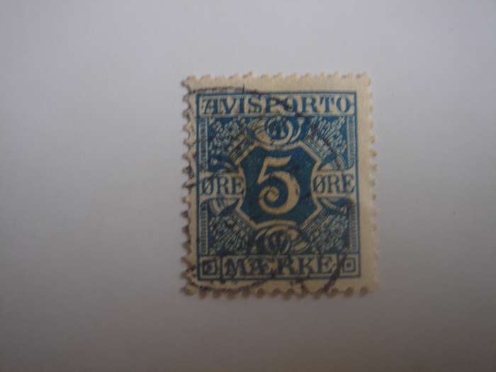 1901 Denmark Newspaper Stamp SG N186 used, stamped