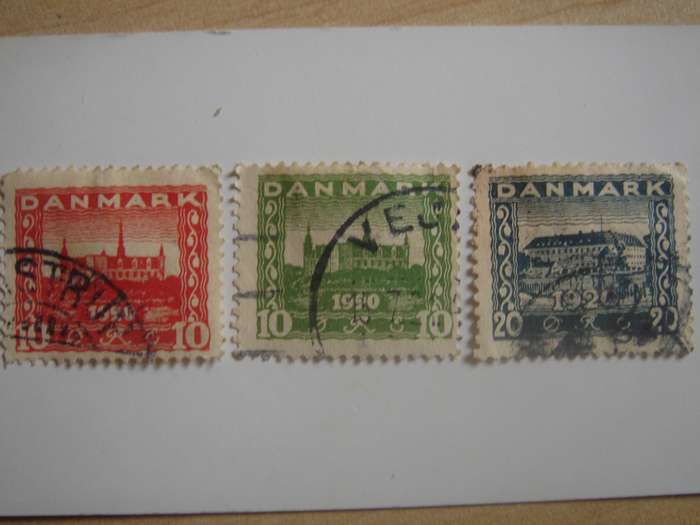 1920 Denmark - Slesvig - SG208-210 used, stamped
