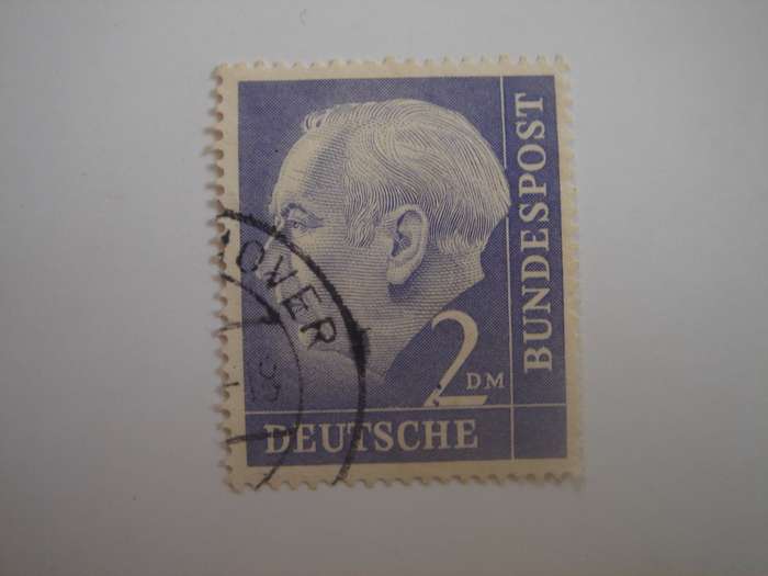 1954 BRD - Theodor Heuss (I) - MiNr 195 x used, stamped