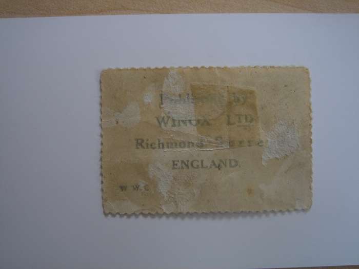 1917 England - WWI Propaganda Stamp (Winox Ltd) used, not stamped