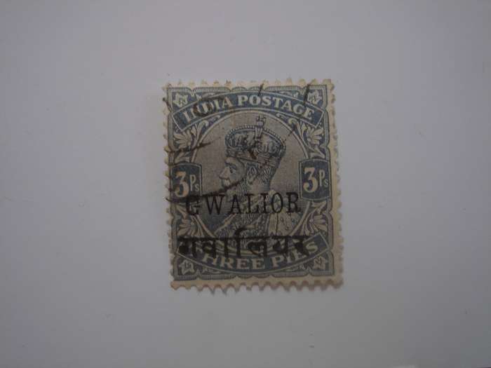 1912 India - Gwalior - SG92 used, stamped