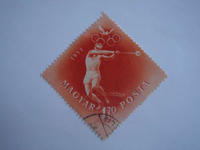 1952 Hungary - Olympic Games Helsinki - Air SG1243 used, stamped