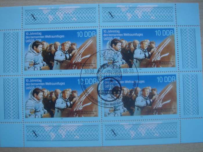 1988 DDR MiNr 3190 FD stamped in Kleinbogen