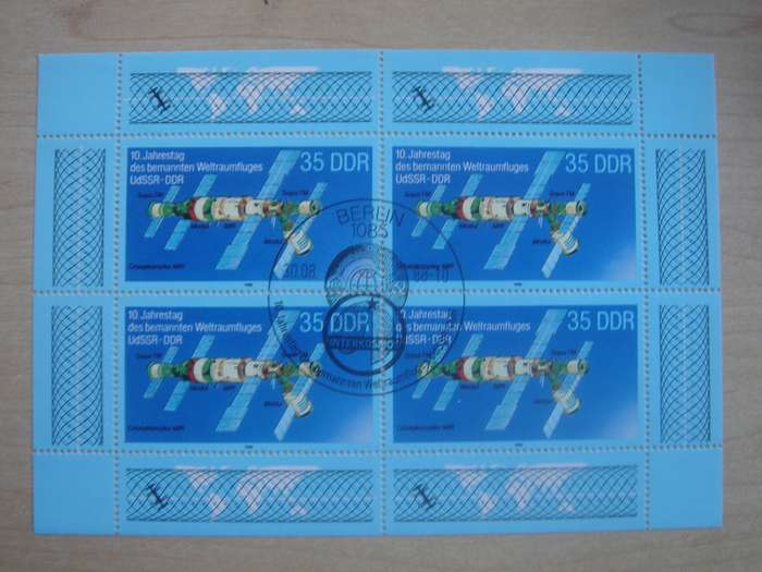 1988 DDR MiNr 3192 FD stamped in Kleinbogen