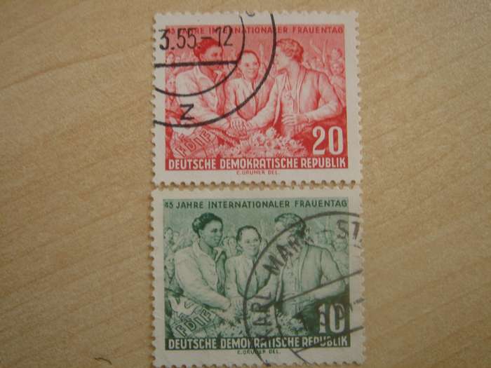 1955 DDR MiNr 450-451 X II used, stamped