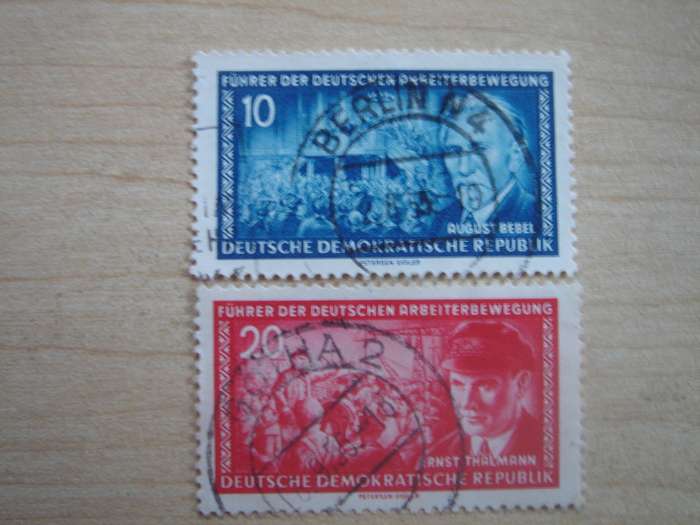 1955 DDR MiNr 473,475 X II used, stamped