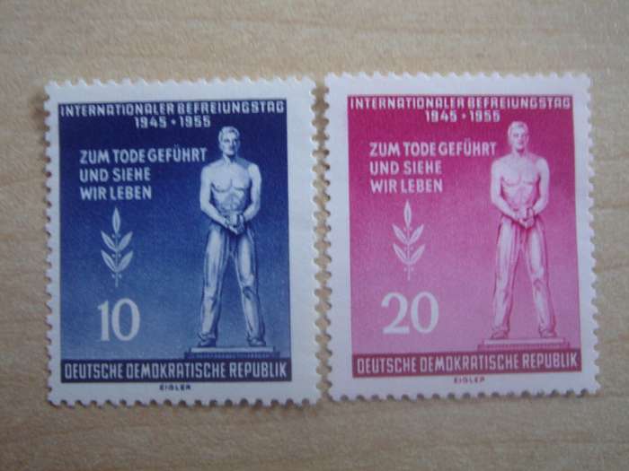 1955 DDR MiNr 459-460 A Y I MNH