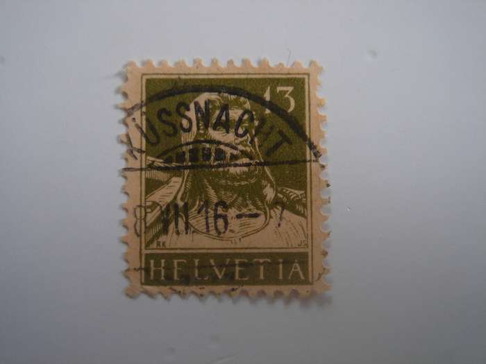 1910 Helvetia - Wilhelm Tell SG295 used, stamped