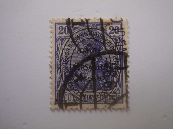 1920 Abstimmungsgebiet Allenstein MiNr 19 b used, stamped