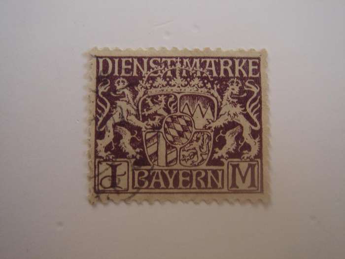 1916 Bayern - Dienstmarke MiNr 24 used, stamped