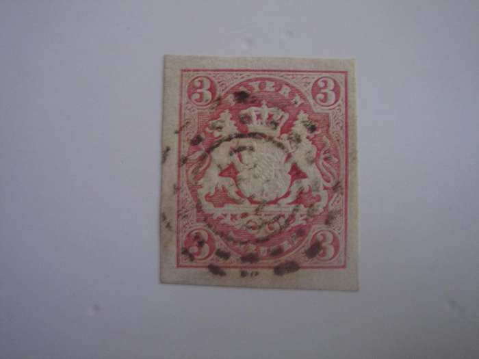 1867 Bayern - Coat of Arms MiNr 15 used, stamped