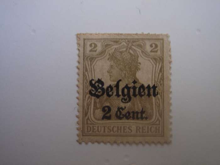 1916/18 Deutsches Reich - Belgien MiNr 10 used, not stamped