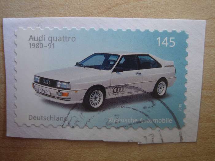 2018 Deutschland - Audi Quattro - MiNr 3378 stamped on postal item