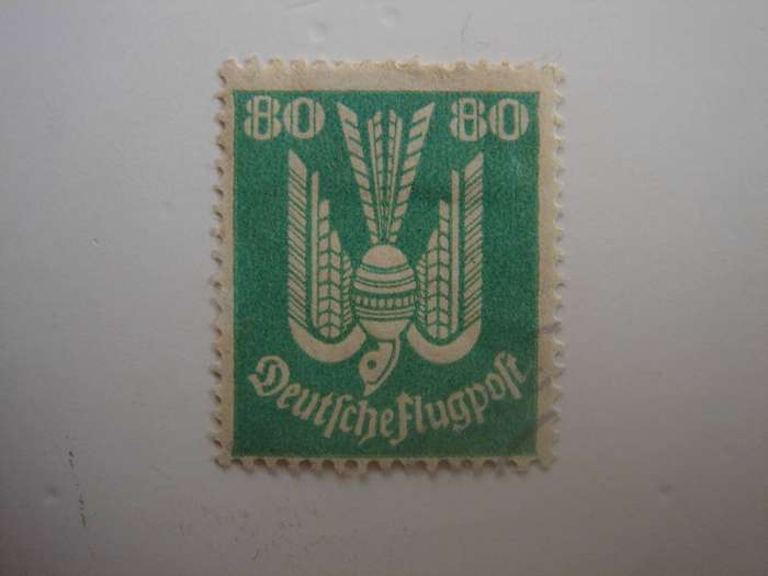 1922 Deutsches Reich Flugpostmarke MiNr 214 used, stamped