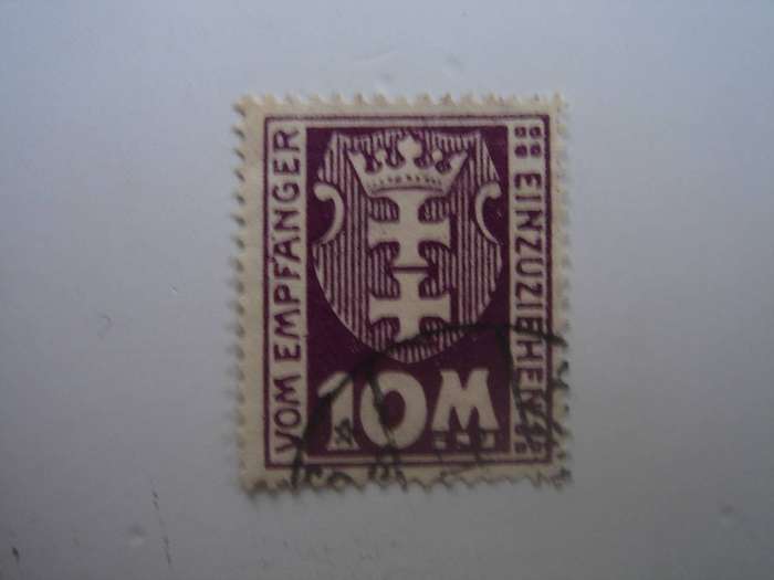1923 Danzig Portomarken MiNr 21 Y used, stamped