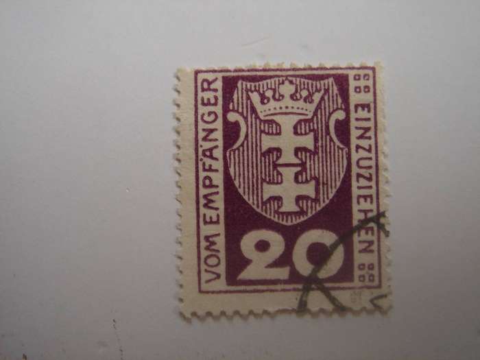 1921 Danzig Portomarken MiNr 2 a used, stamped