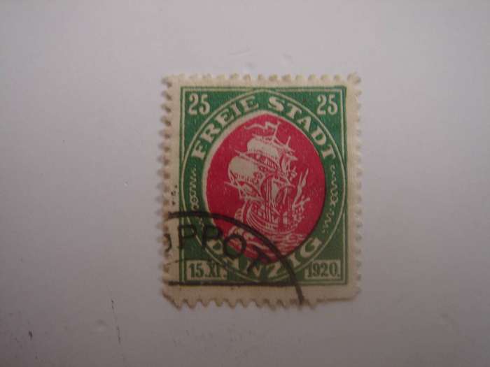 1921 Danzig MiNr 55 used, stamped