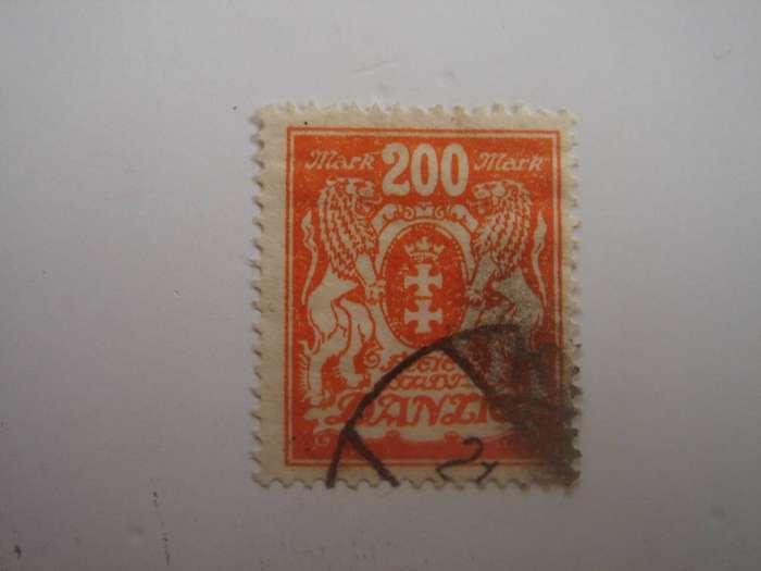 1923 Danzig MiNr 142 used, stamped