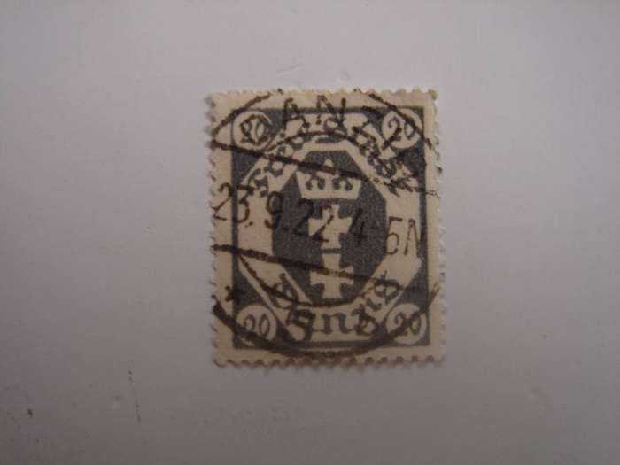 1921 Danzig MiNr 76 used, stamped