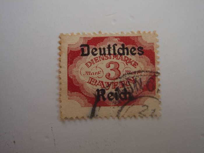 1920 Deutsches Reich Dienstmarken MiNr 50 used, stamped