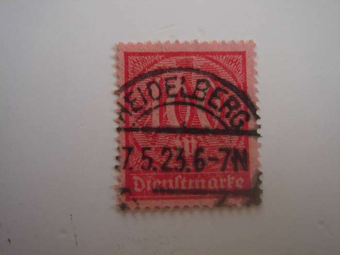 1923 Deutsches Reich Dienstmarken MiNr 74 used, stamped
