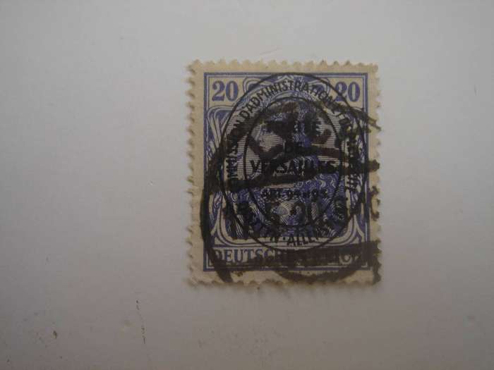 1920 Abstimmungsgebiet Allenstein MiNr 19 b used, stamped