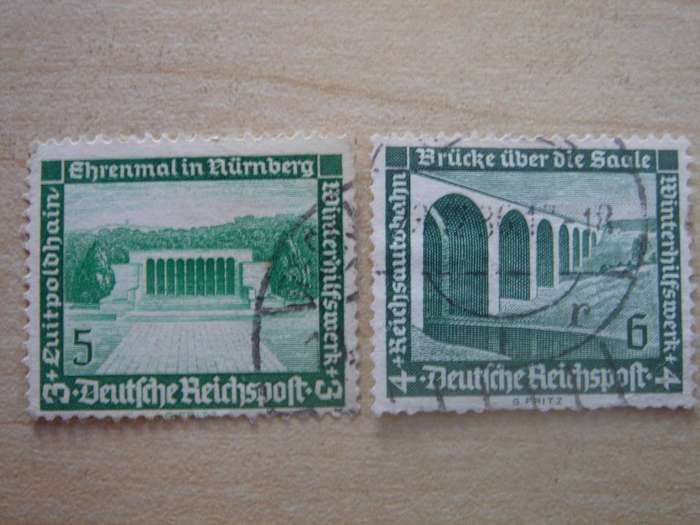 1936 Deutsches Reich - MiNr 636-637 y used, stamped