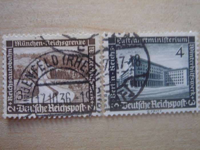 1936 Deutsches Reich - MiNr 634-635 y used, stamped